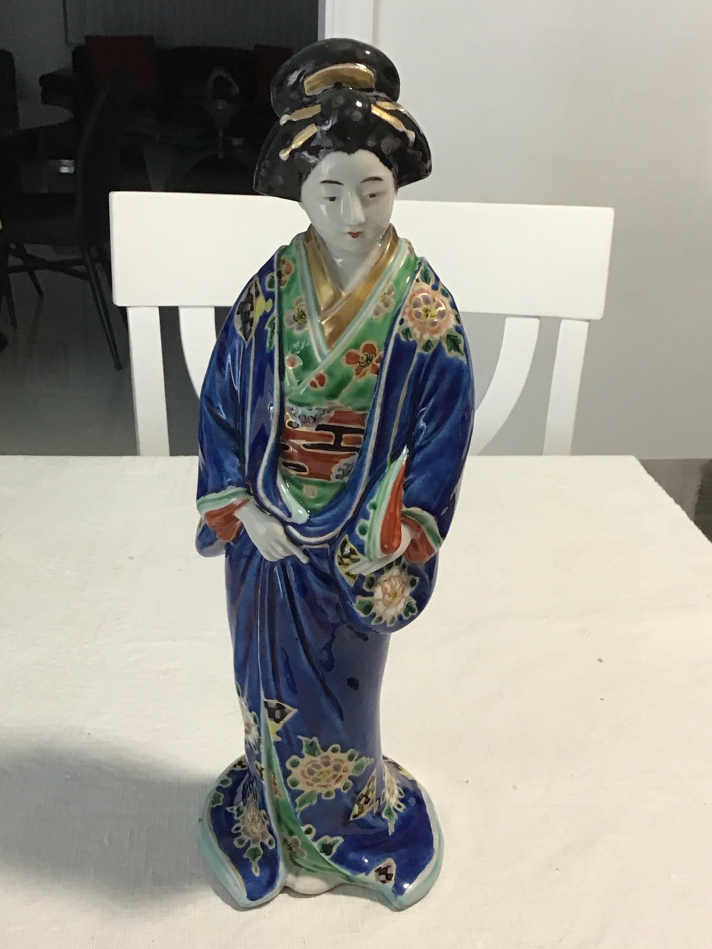 Vintage Japanese Porcelain Geisha Figurine #12 #4
